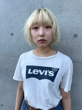 ミディアム カラー お悩み解決パーマ hana🩰のヘアスタイル