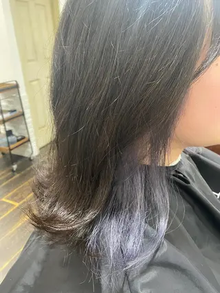 セミロング カラー パーマモデル募集中 渥美翔人のヘアスタイル