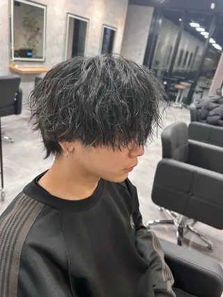 ショート カラー パーマ メンズ メンズ特化 👑YUTAのヘアスタイル