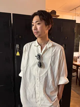 カラー パーマ メンズ 安藤楓華 fuka andoのヘアスタイル