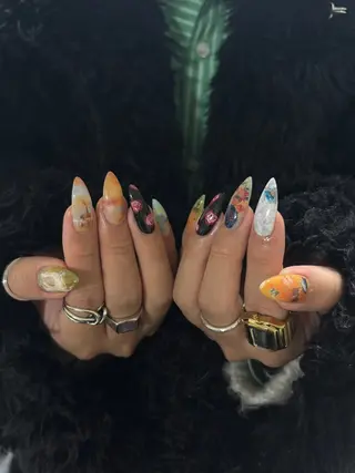 ネイル 【Zina京都駅前】 きぬがわ らむのネイルデザイン