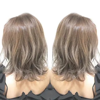 ミディアム カラー Miru by INCE HAIRのヘアスタイル