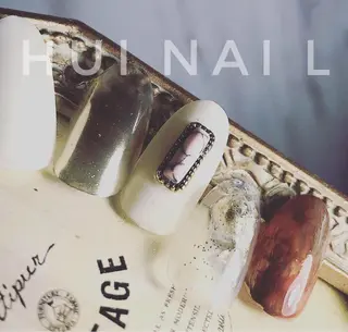 ショート めぐみのネイルサロン スタッフ練習のネイルデザイン