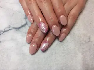 ネイル ネイルリボン 受付スタッフのネイルデザイン