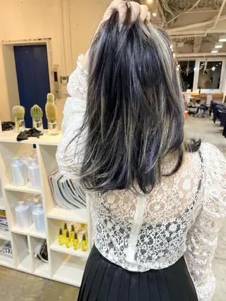 ミディアム カラー レイヤー／似合わせ TAKUYAのヘアスタイル