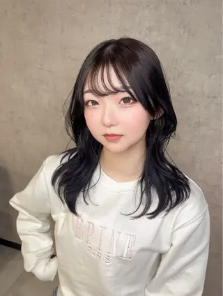 ミディアム KAEDE🎀 縮毛矯正＆パーマ特化のヘアスタイル