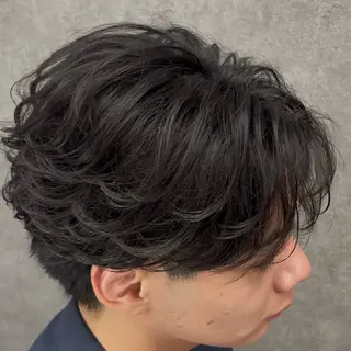 ショート パーマ ヘアアレンジ メンズ 【札幌メンズ特化】 🔥RIKU🔥のヘアスタイル