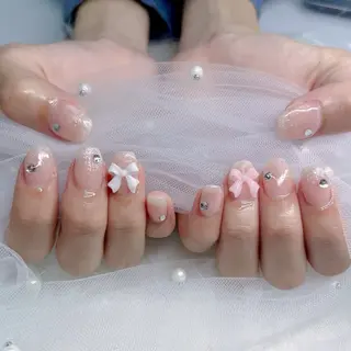 ネイル パーツ全部¥110 サロンミミのネイルデザイン