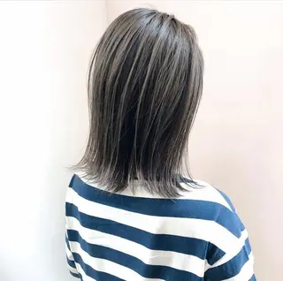 ミディアム カラー HATSUMEI ゆうまのヘアスタイル
