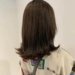 セミロング カラー ✨️美髪✨️透明感カ ラー✨️大泉翔／店長のヘアスタイル