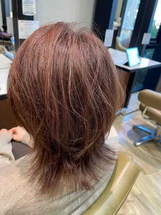 ミディアム 生盛 智穂子のヘアスタイル