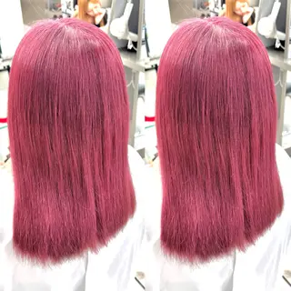 カラー ヘアメ🎀推しカラー 🥣横浜/しほ🧸のヘアスタイル