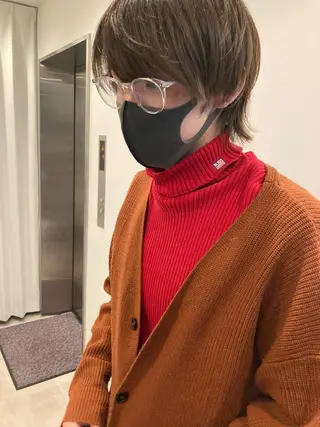 メンズ ✨色持ちの良い艶 カラー✨蟹江真世のヘアスタイル