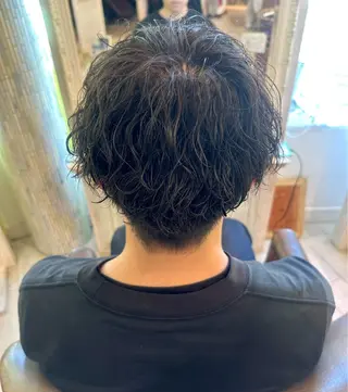 パーマ メンズ 坂口 月陽のヘアスタイル