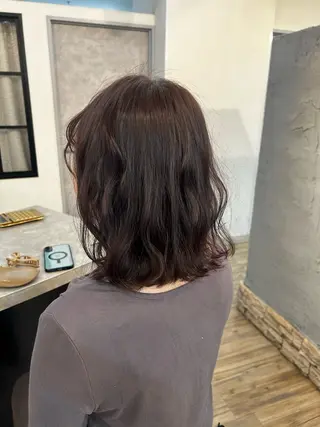 ミディアム カラー ブリーチ／ヘアセット 🪞🌙minamiのヘアスタイル