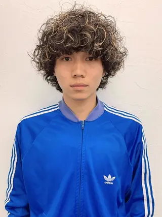 ショート カラー パーマ メンズ 無料カットモデル募集 🌱ひょうがのヘアスタイル
