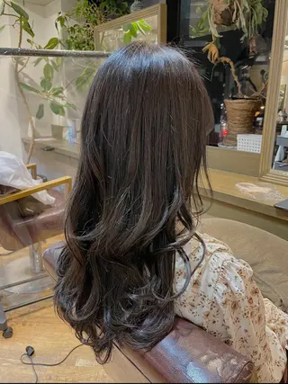 セミロング カラー ヘアアレンジ 💖透明感カラー💖 mayukoのヘアスタイル