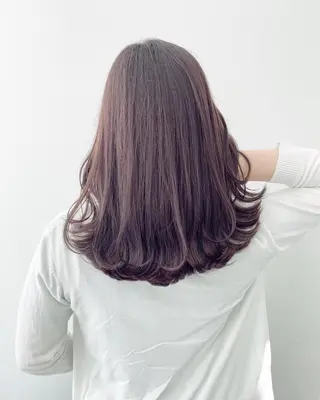 セミロング カラー ケイジ✨透明感 /艶カラー✨のヘアスタイル