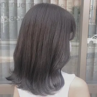 ミディアム カラー たかはし まいのヘアスタイル