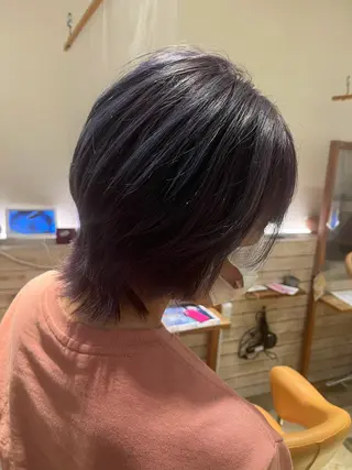 ショート カラー メンズパーマ縮毛矯正 リピート率86パーのヘアスタイル