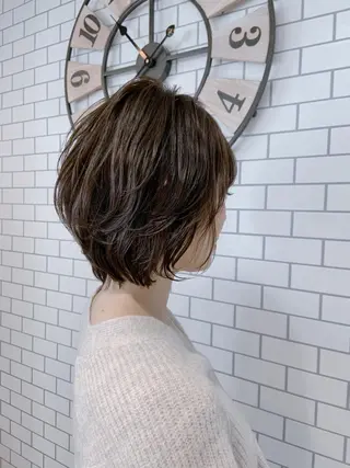 ショート カラー パーマ ヘアアレンジ 韓国hair🦋 Nanaのヘアスタイル