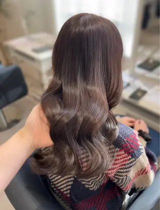 ロング aoi/韓国ヘア/ 透明感カラーのヘアスタイル