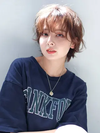 ミディアム カラー LOOP hairのヘアスタイル