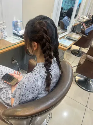 ロング ヘアアレンジ 横浜/カラーモデル ✩💚りんか💚✩のヘアスタイル