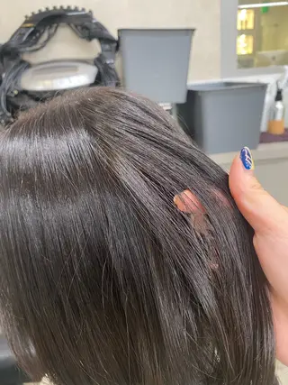 セミロング カラー ヘアアレンジ TRU Shino🦋のマツエク・マツパデザイン