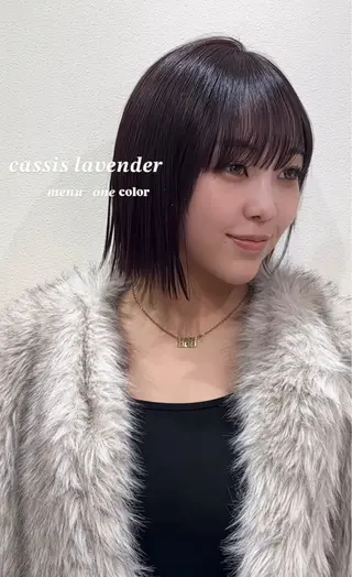 カラー ワンホン×髪質改善 つのーか🩶🫧のヘアスタイル