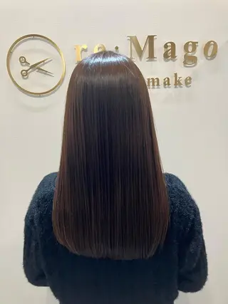 ロング カラー ヘアアレンジ キッズ 横浜関内髪質改善 re:Magoのヘアスタイル