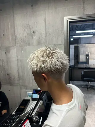 メンズ メンズショート メンズ特化パーマのヘアスタイル