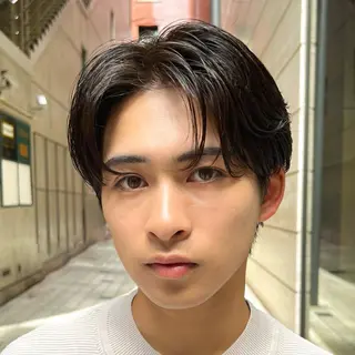 ショート パーマ メンズ メンズカット曲がる 縮毛矯正佐々木タクマのヘアスタイル