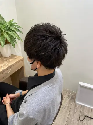 ショート カラー メンズ マツモト カラー/ショートボブのヘアスタイル