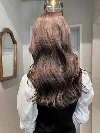 ロング 髪質改善&艶カラー/ ほんだあみ (♡)のヘアスタイル