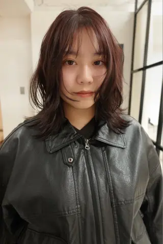 ミディアム 柴田美育/ 0円カットモデル募集のヘアスタイル