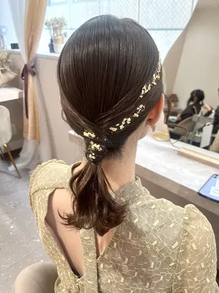 ミディアム ヘアアレンジ エクステ＆ヘアセット Milaのヘアスタイル