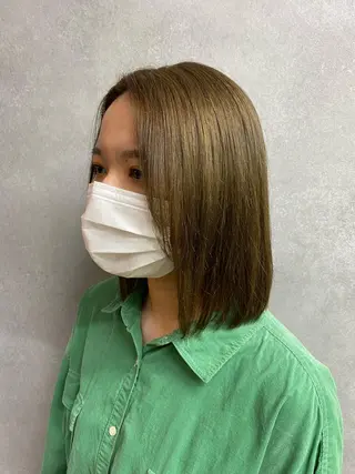 ミディアム 立野 希沙のヘアスタイル