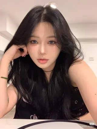 ロング カラー 中韓レイヤー/ ブラウン🤎はやとのヘアスタイル