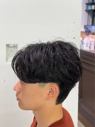パーマ マッシュパーマ fifth岡村優作のヘアスタイル