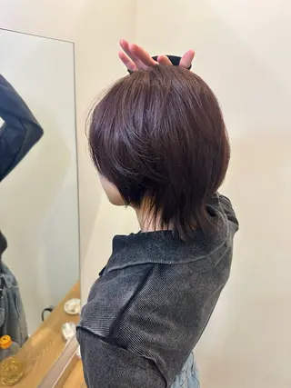 ショート カラー レイヤー/ナチュラル 💐nao.のヘアスタイル