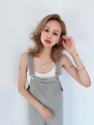 ミディアム カラー 【tejina】 ochiのヘアスタイル