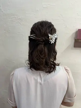 ミディアム ヘアアレンジ まとまるボブ🌼 アレンジ🌼鴨下穂香のヘアスタイル