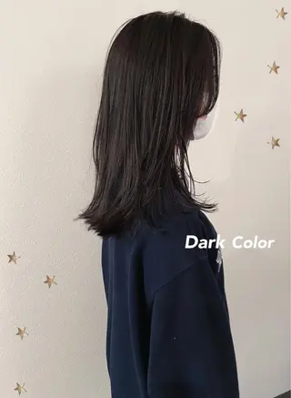 セミロング カラー 市川 千夏のヘアスタイル
