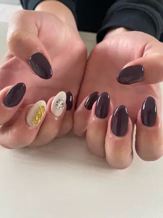ロング カラー ネイル Nailsalon Calmeのネイルデザイン