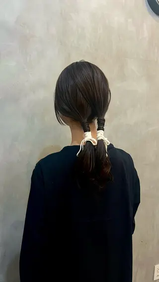 ヘアアレンジ 透明感カラー 🦙なりたりみのヘアスタイル