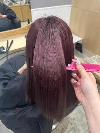 ミディアム miloc naha ナナカのヘアスタイル
