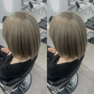 ミディアム カラー 表参道/ハイライト バレイヤージュのヘアスタイル