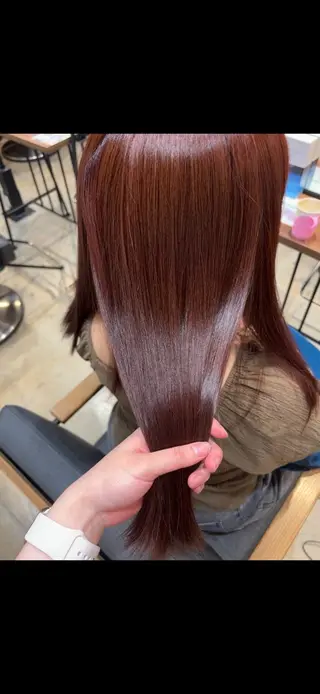 カラー 艶カラー🫧/ 縮毛矯正💎/フミナのヘアスタイル
