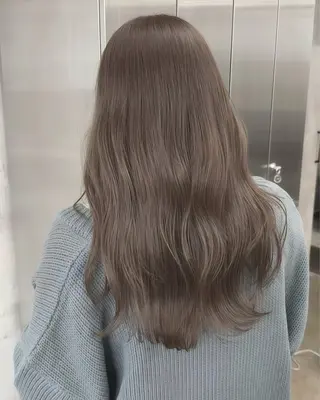 ロング カラー 高橋大樹/グレージュ 透明感/髪質改善のヘアスタイル